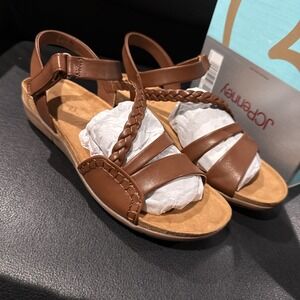 BareTraps Joya Dark Beechnut Sandals Size 8